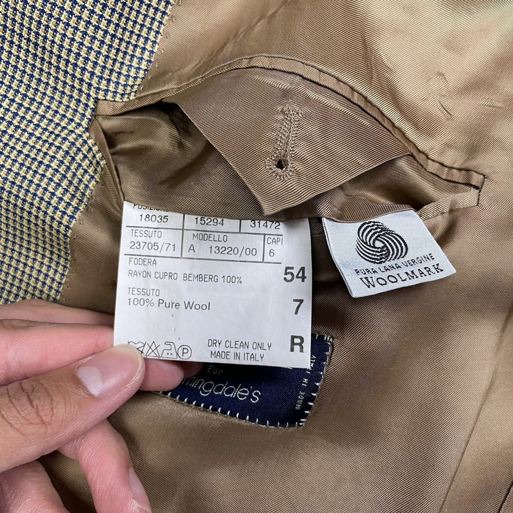 Canali Blazer Sport Coat (44R) 2B0V Textured Micro Check Quiet Luxury Old Money - Picture 12 of 15